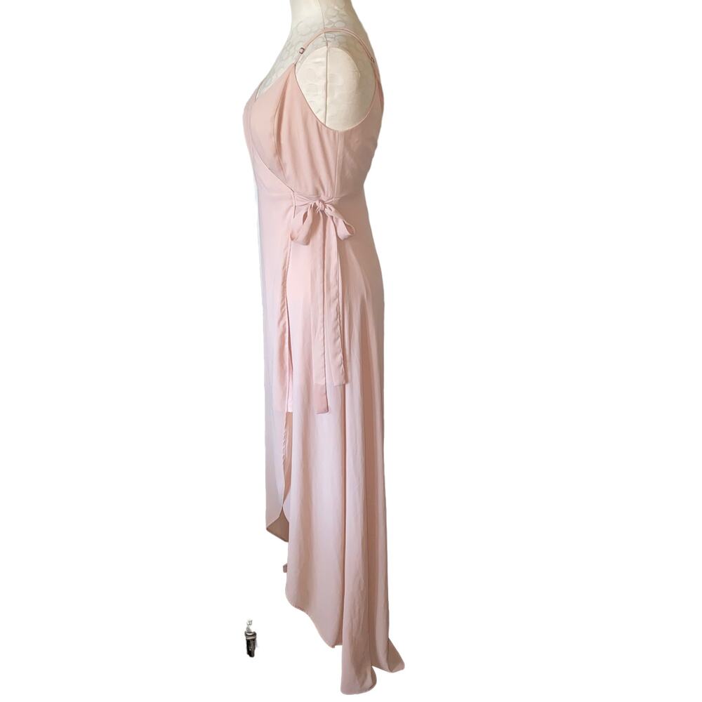 Show Me Your MuMu Mariah Wrap thin strap v-neck party barbiecore Dress Large - Picture 6 of 10